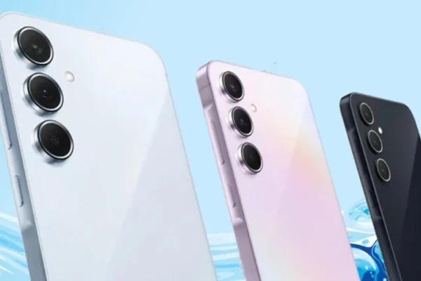 Grafika przedstawiająca prawdopdobny wygląd telefonu Samsung Galaxy A56 5G