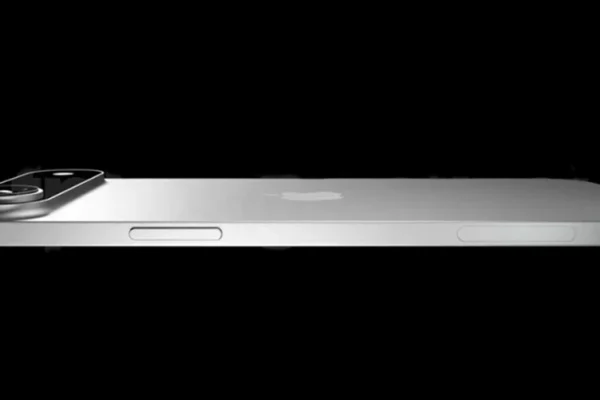 Grafika przedstawiająca możliwy wygląd smartfona iPhone 17 Air