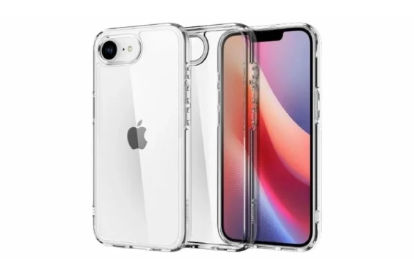Grafika przedstawiająca prawdopodobny wygląd smartfona iPhone SE 4