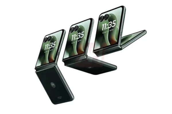 Grafika przedstawiająca możliwy wygląd smartfona Motorola Razr 60 Ultra