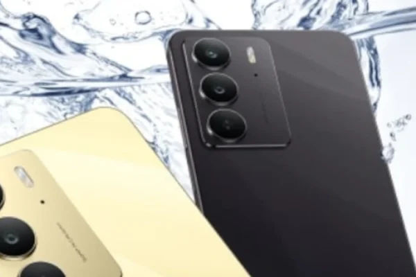 grafika przedstawiająca smartfona realme C75 4G w 2 wersjach kolorystycznych