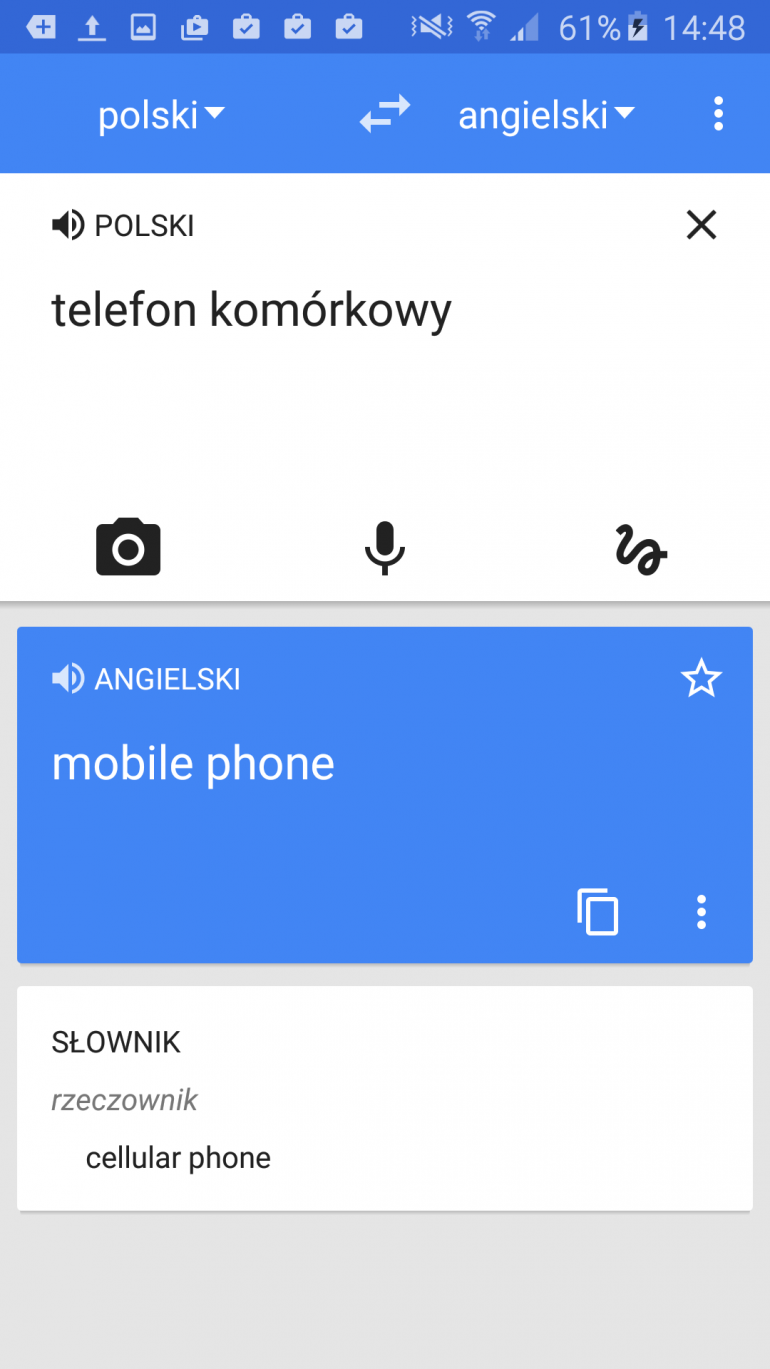 Tłumacz Google aplikacje