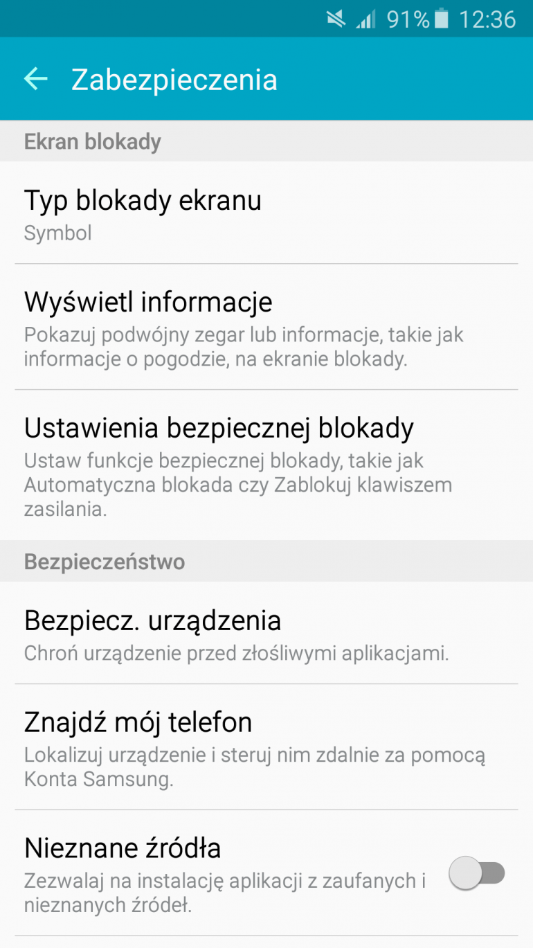 Android Zabezpieczenia