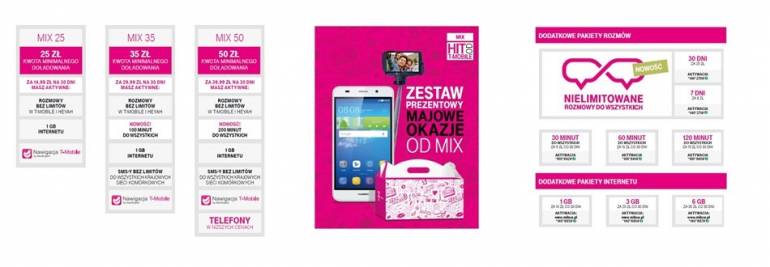 3 nowe taryfy T-Mobile MIX