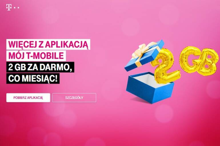 Aplikacja T-Mobile promocja 2 GB