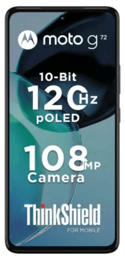 grafika przedstawiająca smartfona Motorola Moto G72
