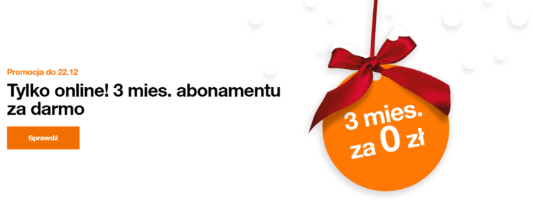 Orange abonament za 0 zł