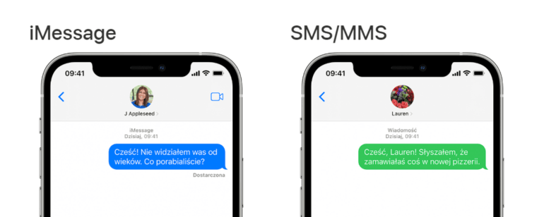 iMessage kontra Wiadomości SMS
