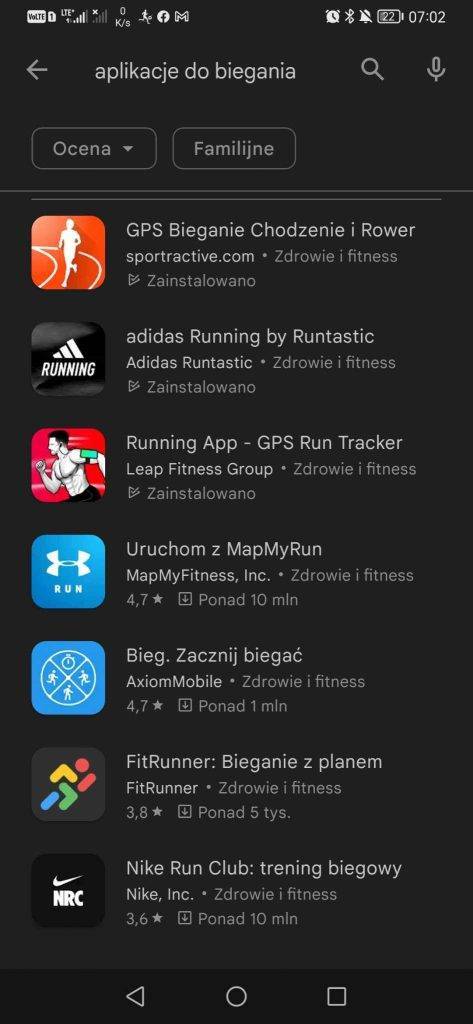 aplikacja do biegania