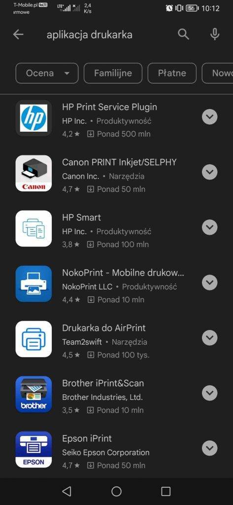 aplikacje do drukowania