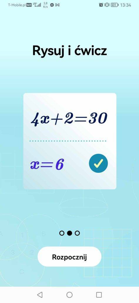 aplikacja do rozwiązywania zadań z matematyki