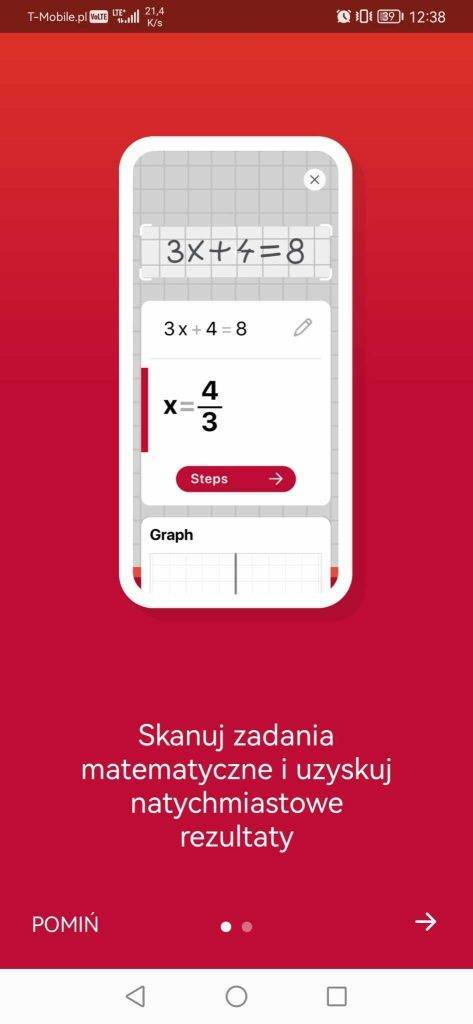 aplikacja do rozwiązywania zadań z matematyki