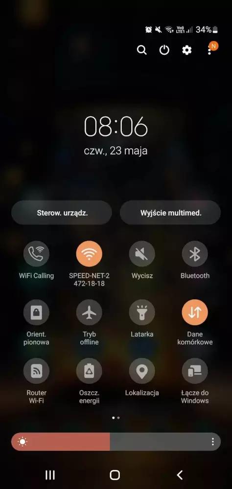 screenshot przedstawiający jak wyłączyć Internet w telefonie z Androidem