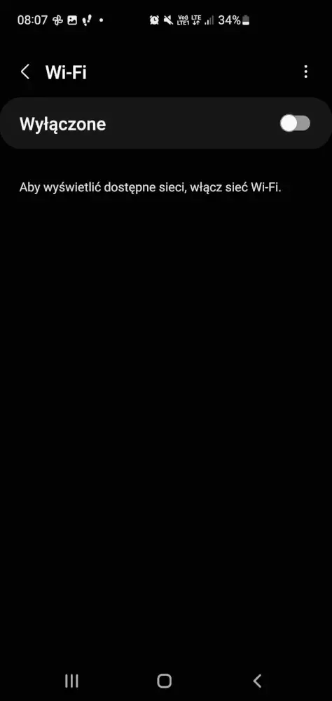 screenshot przedstawiający jak wyłączyć Internet w telefonie z Androidem