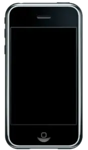 grafika przedstawiająca smartfona iPhone pierwszej generacji