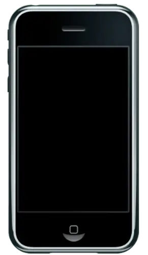 grafika przedstawiająca smartfona iPhone pierwszej generacji