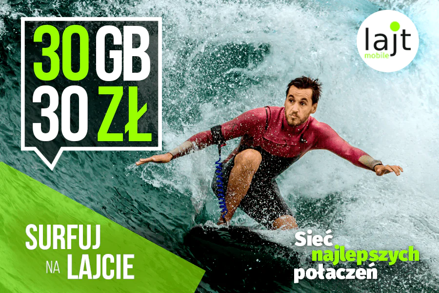 30 GB za 30 zł w Lajt Mobile