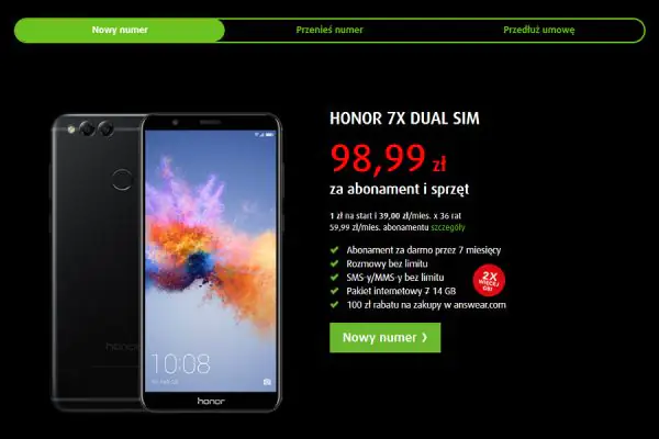 Honor 7X w Plusie