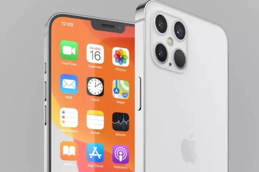 grafika przedstawiająca smartfona iPhone 12