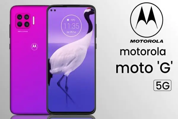grafika przedstawiająca telefon Motorola Moto G 5G