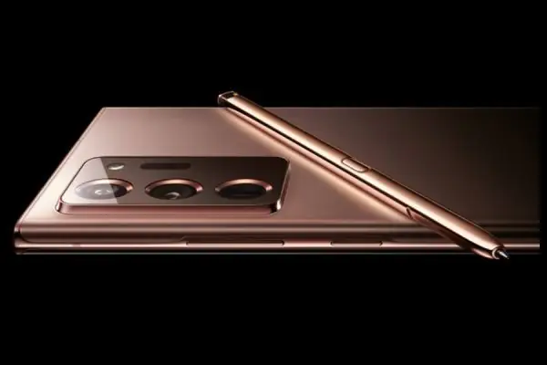 grafika przedstawiająca smartfona Samsung Galaxy Note 20 Ultra