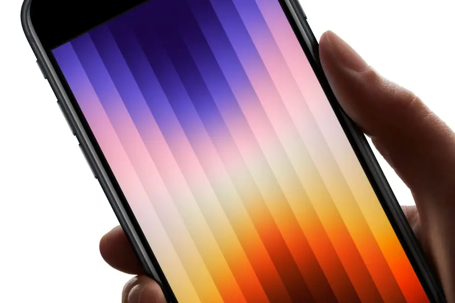 grafika przedstawiająca telefon iPhone SE 3