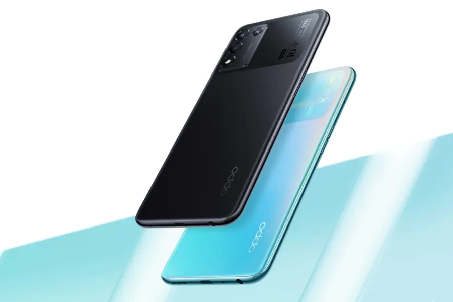 grafika przedstawiająca smartfona OPPO K10 Vitality Edition