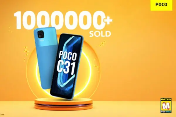 POCO C31 1 mln sprzedanych egzemplarzy