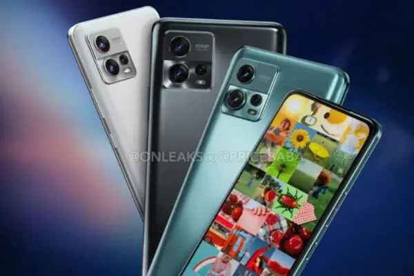 Moto G72 render kolory