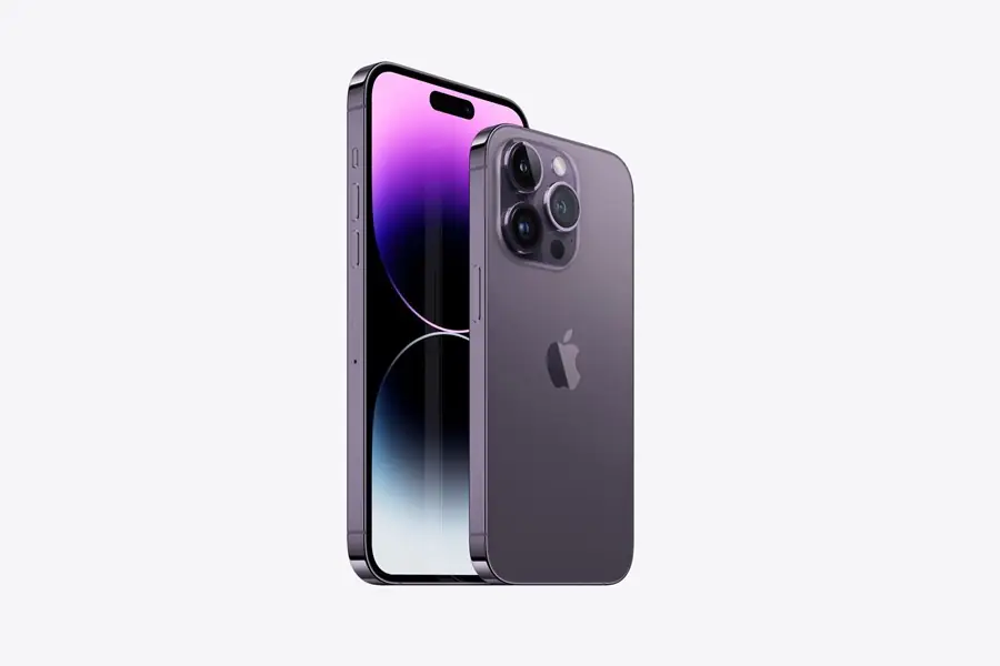 grafika przedstawiająca smartfona iPhone 14 Pro