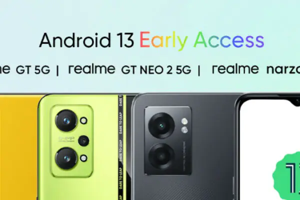 smartfony realme aktualizacja Android 13