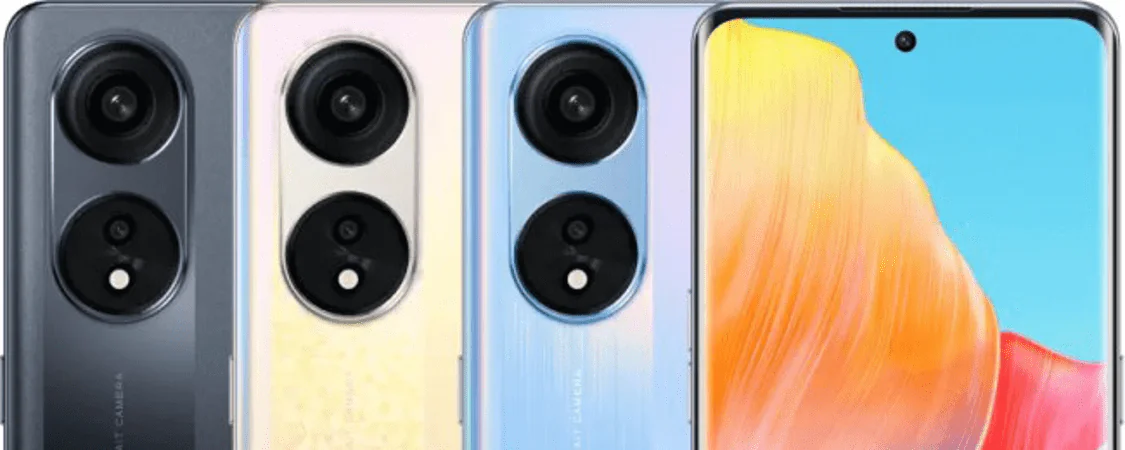 grafika przedstawiająca smartfona OPPO Reno 8T
