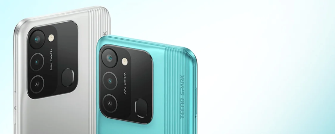 grafika przedstawiająca smartfona Tecno Spark 8C