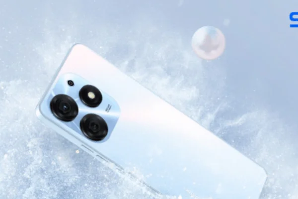 grafika przedstawiająca smartfona Tecno Spark 10