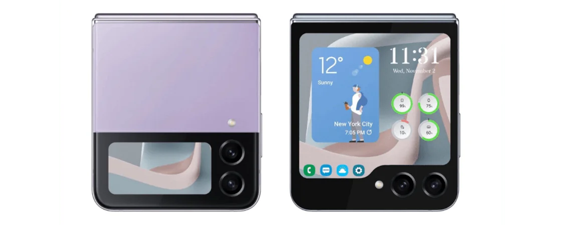 Galaxy Z Flip5 ekran zewnętrzny