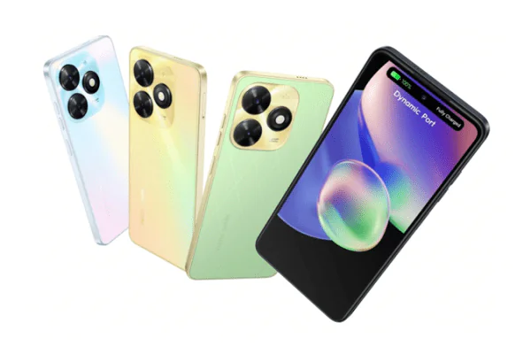 grafika przedstawiająca smartfona Tecno Spark 20C