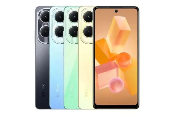 Grafika przedstawiająca możliwy wygląd smartfona Infinix Hot 50 5G