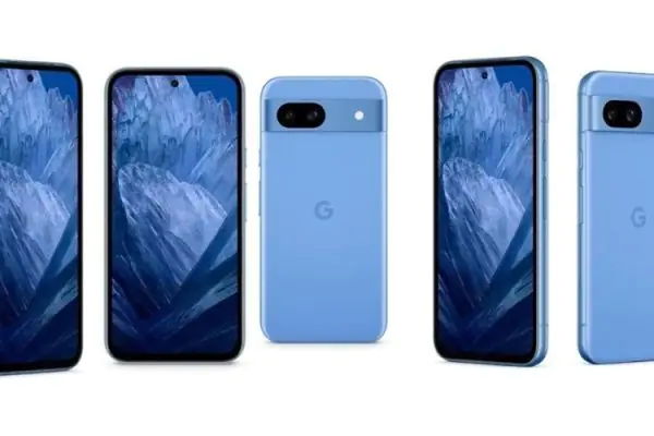 Grafika przedstawiająca smartfona Google Pixel 8a