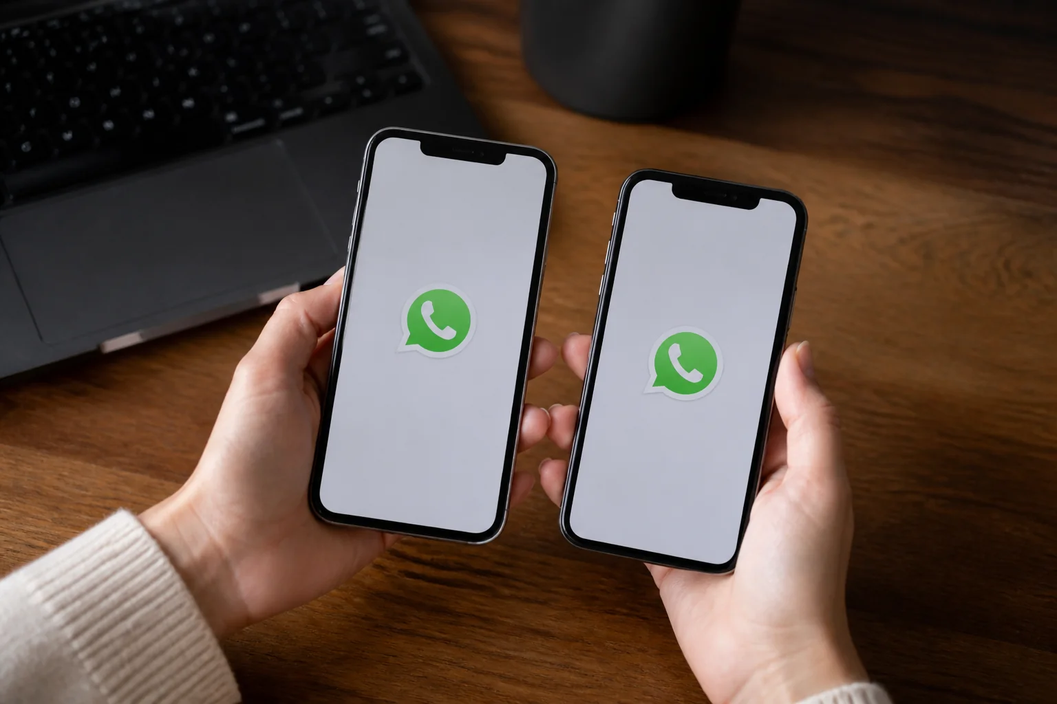 WhatsApp na dwóch telefonach