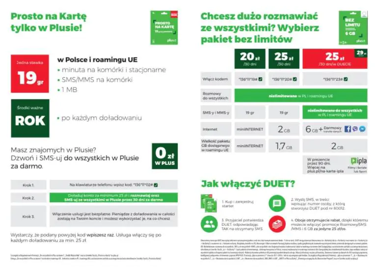 Nowa oferta Plus na kartę