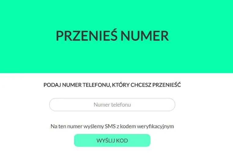 Przeniesienie numeru do a2mobile