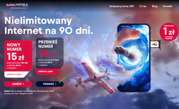 red bull mobile baner reklamowy