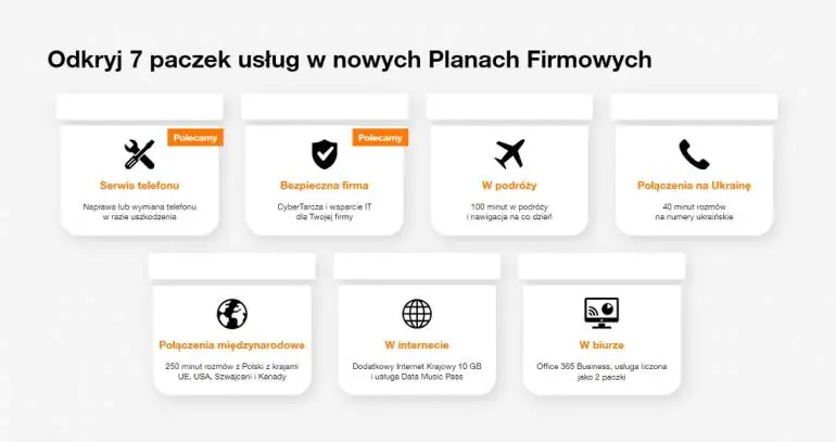 Orange Plan Firmowy paczka usług