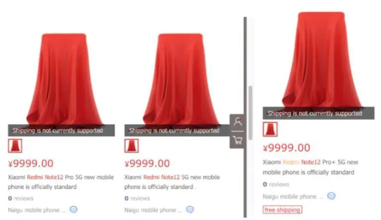 Redmi Note 12 e-commerce