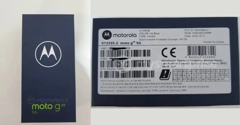 Moto G53 global przecieki