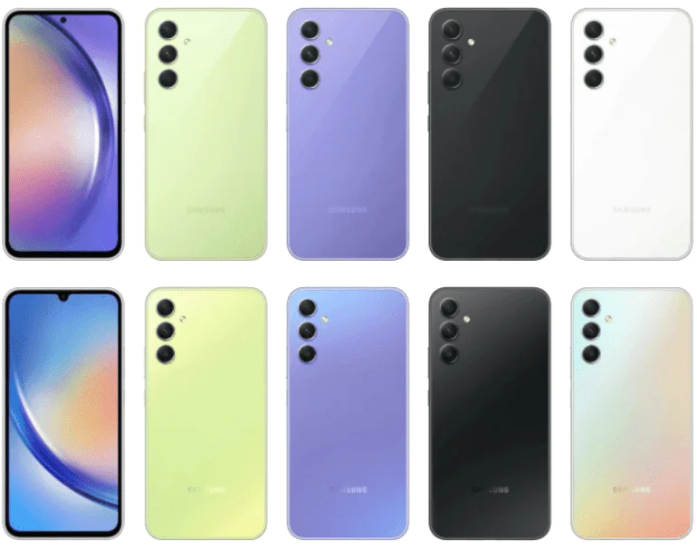 Samsung Galaxy A54 render