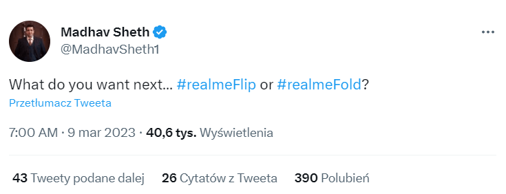 składany realme
