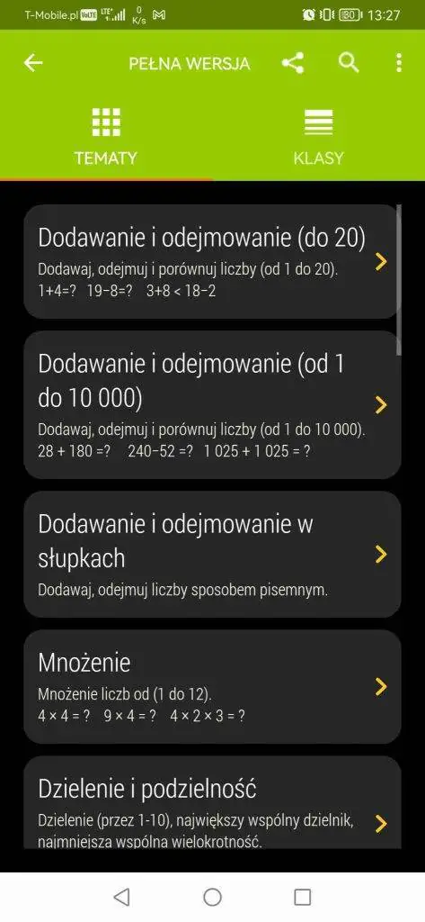 aplikacja do rozwiązywania zadań z matematyki