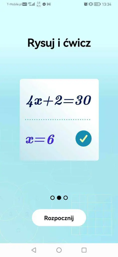 aplikacja do rozwiązywania zadań z matematyki