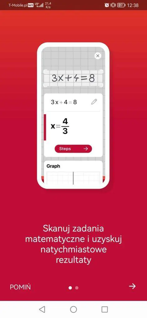 aplikacja do rozwiązywania zadań z matematyki